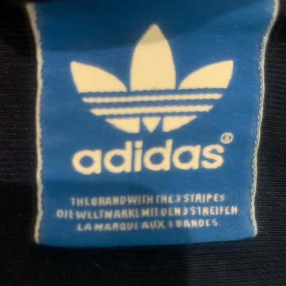 adidas mens retro jersey navy m - Picture 3 of 4